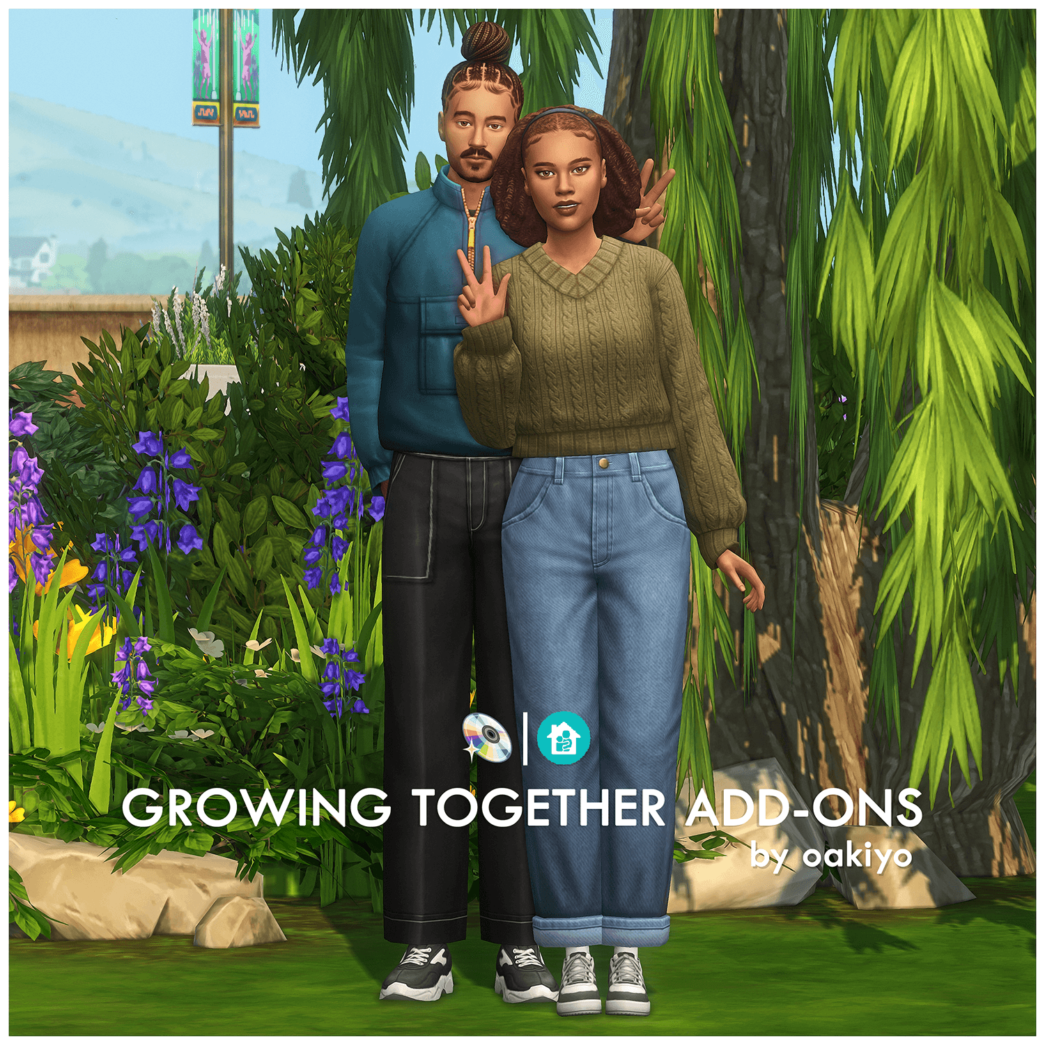 Скриншот мода Набор одежды и причесок Growing Together Addons